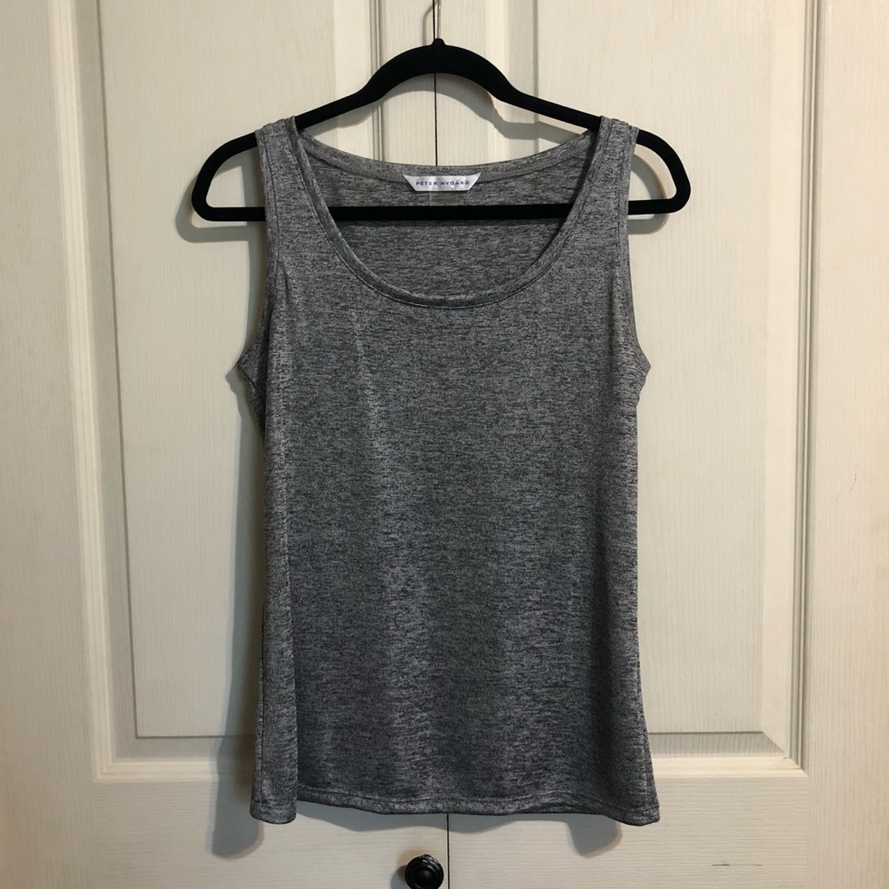 Peter Nygard Silver Gray Sleeveless Top